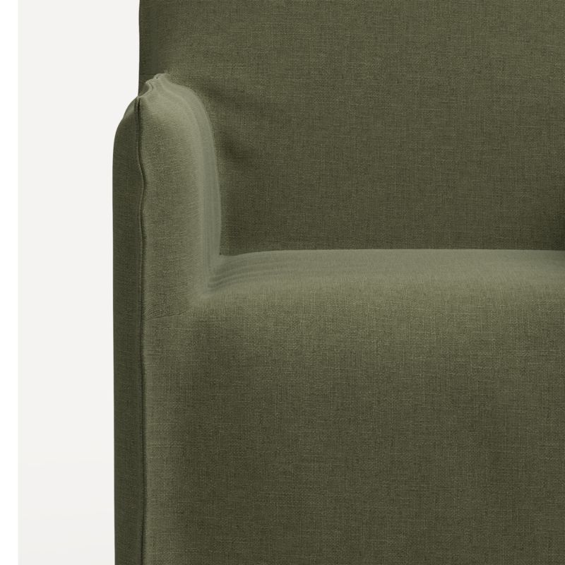 Addison Sage Green Slipcovered Dining Arm Chair - image 5 of 11