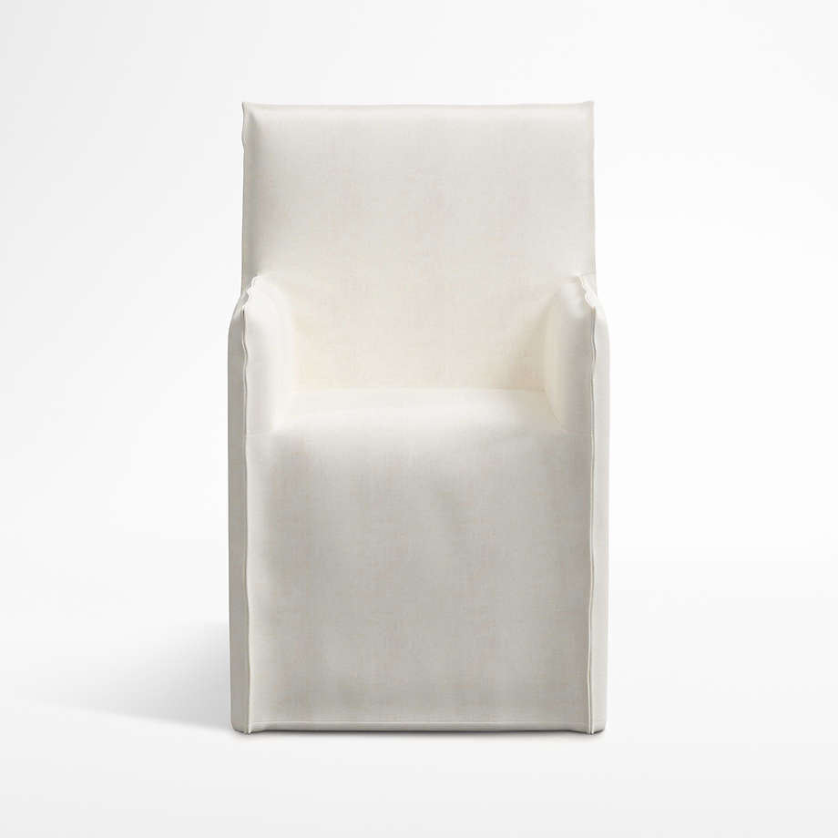 Addison White Dining Arm Chair