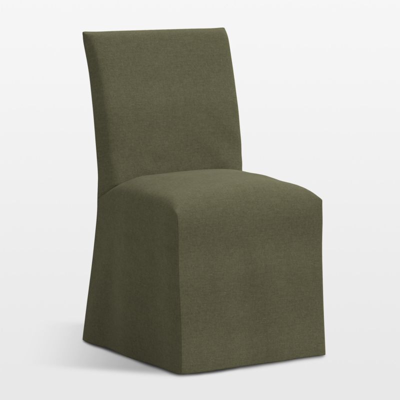 Addison Sage Green Slipcovered Dining Chair - image 2 of 9