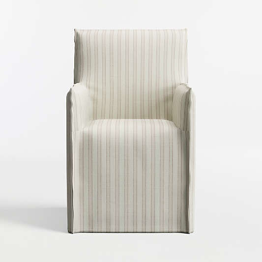 Replacement Slipcover for Addison Flange Dining Armchair