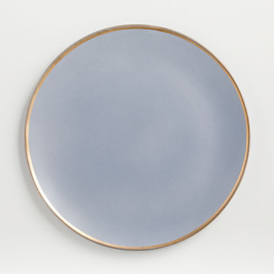 View Addison Grey Gold Rim Platter details