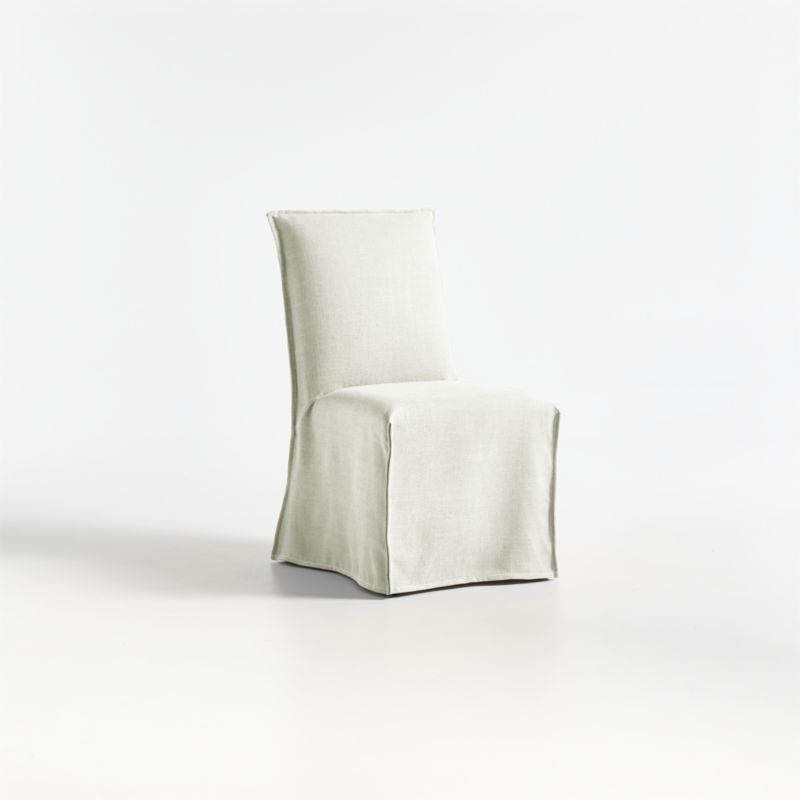 Addison White Flange Slipcovered Dining Chair - image 10 of 17