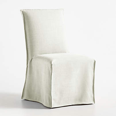 Addison Flange Slipcovered Dining Side Chair