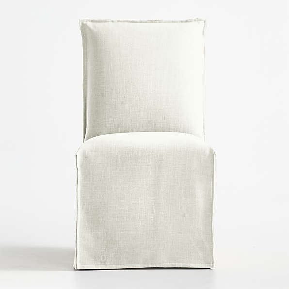 Dining Chair Slipcovers Crate Barrel, Dining Chair Back Covers With Ties