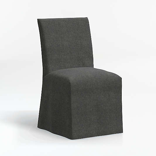 Addison Charcoal  Slipcover Dining Chair