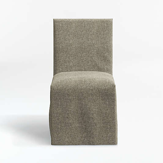 Addison Flax Linen Slipcover Dining Chair