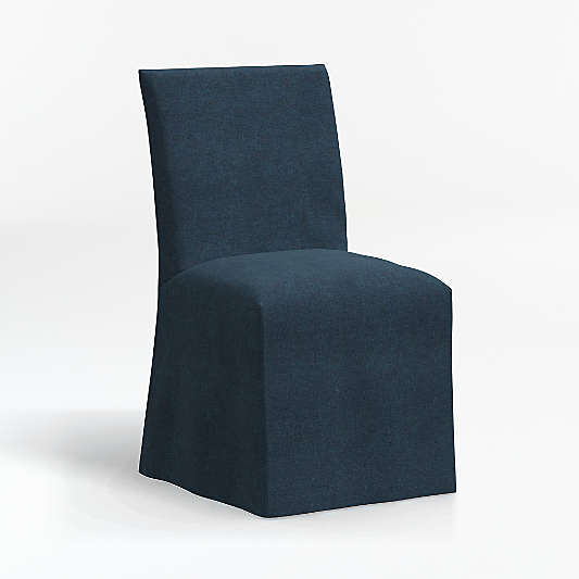 Addison Navy Slipcover Dining Chair