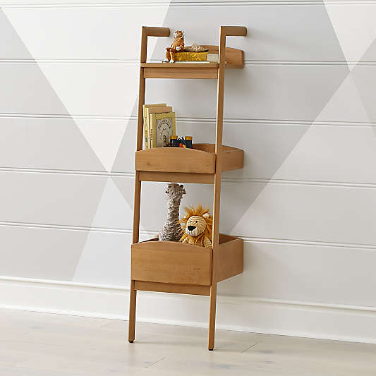 Addison Wood Leaning Bookcase