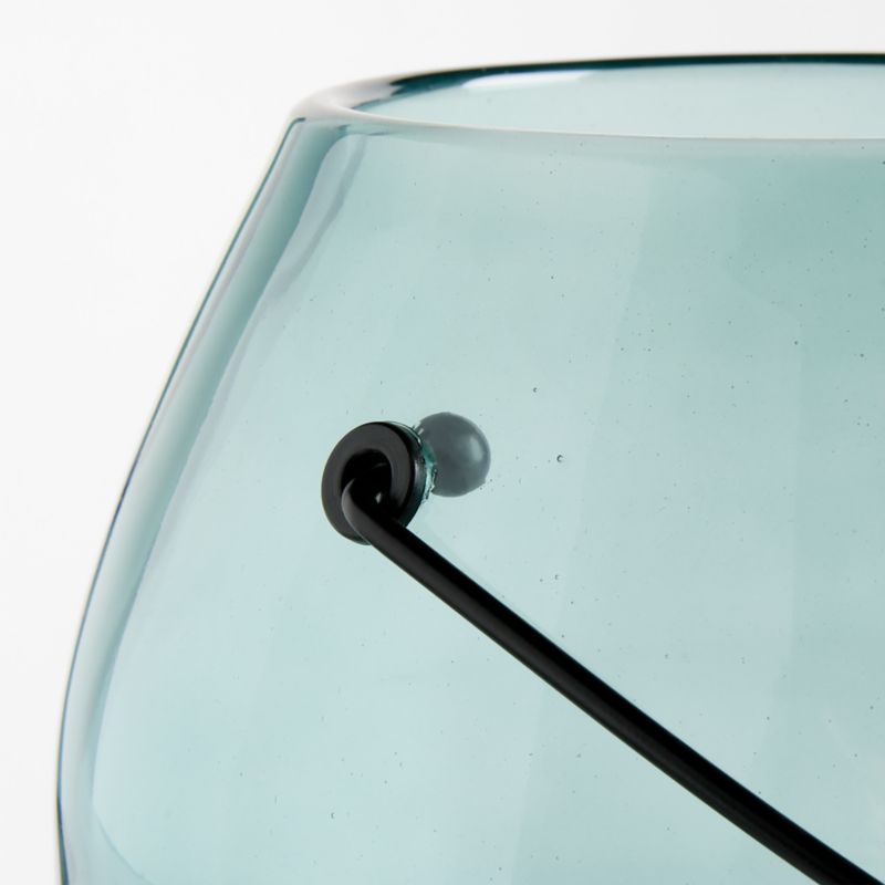 Adelaide Blue Glass Lantern 11.5" - image 2 of 3