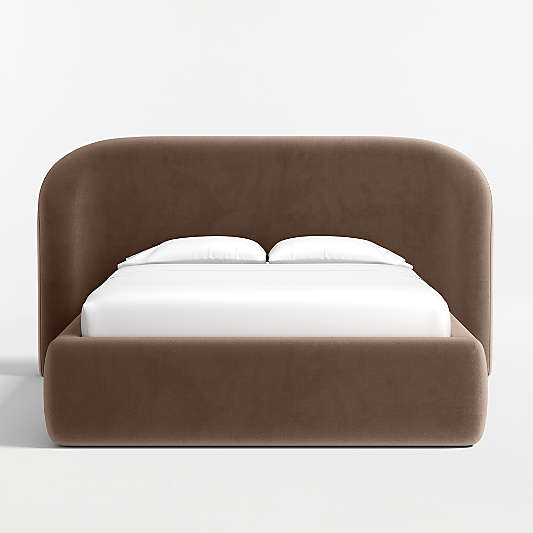 Adelaide Curved Upholstered Queen Bed