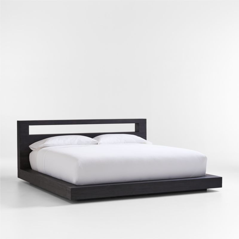 Adia Black Wood Platform King Bed by Leanne Ford - image 2 of 6