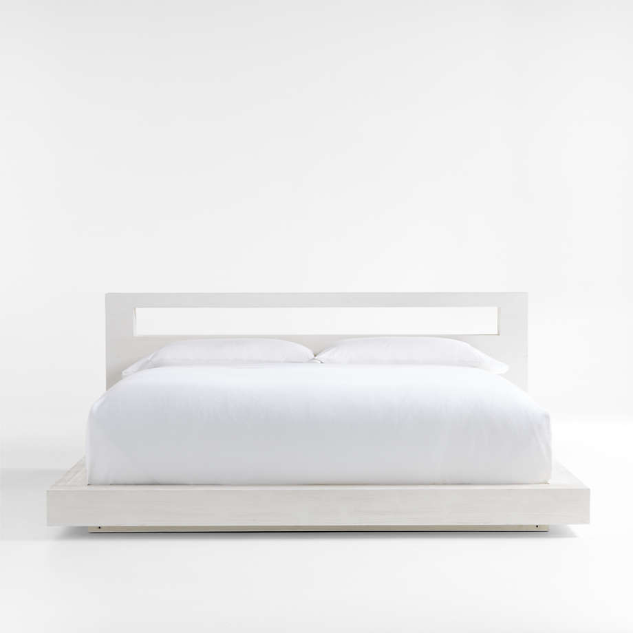 Adia White Wood Platform King Bed by Leanne Ford + Reviews Crate