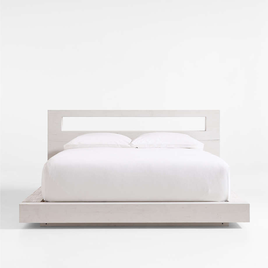 Low platform clearance bed white