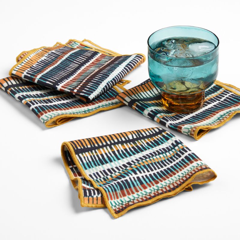 Adidibea Printed Cocktail Napkins, Set of 4 by Eric Adjepong