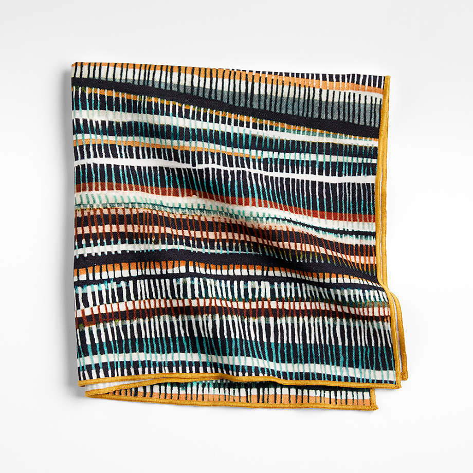 Adidibea Stripe Printed Cotton Napkin by Eric Adjepong + Reviews | Crate & Barrel