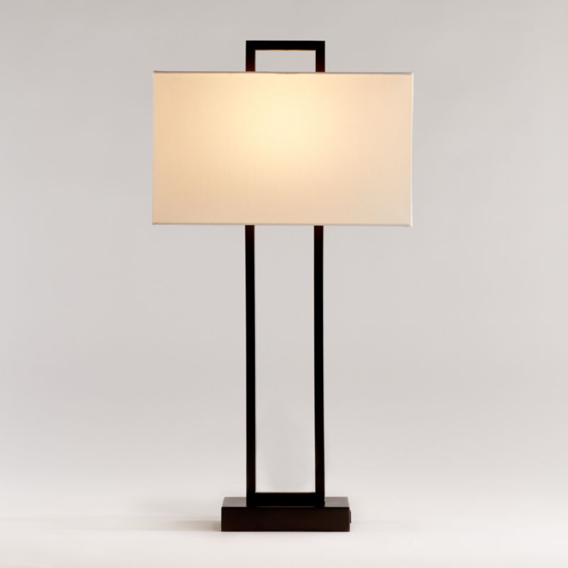 Adler Black Rectangle Table Lamp with USB 31" - image 0 of 9