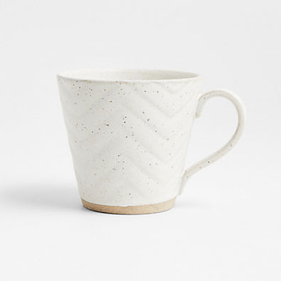 View Adra Speckled White Stoneware Mug details