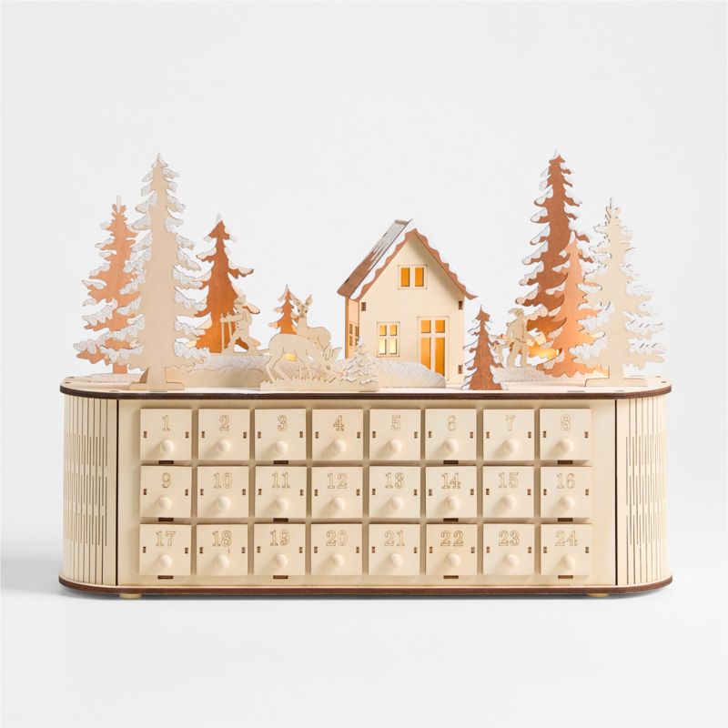 Wooden Forest Holiday Advent Calendar