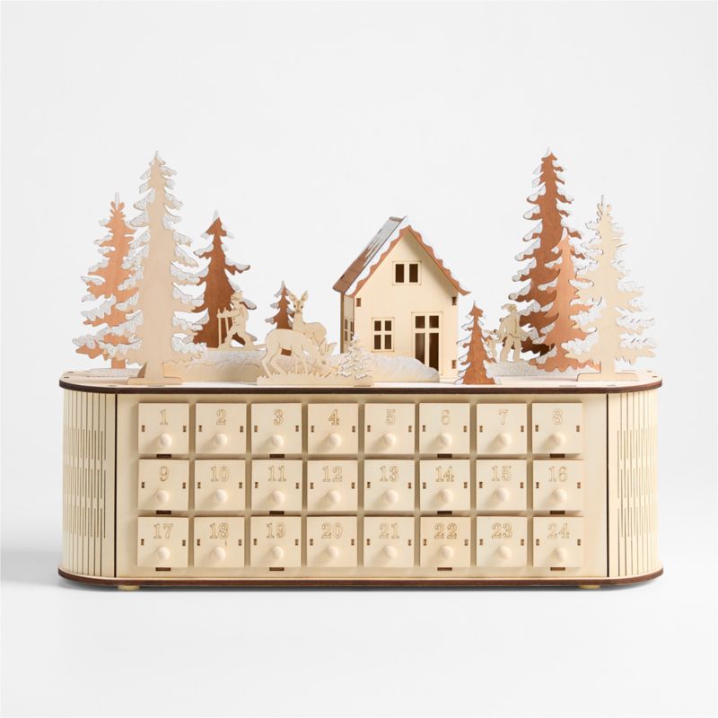 Wooden Forest Holiday Advent Calendar