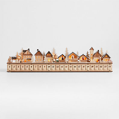 View Wooden Christmas Market Holiday Advent Calendar details