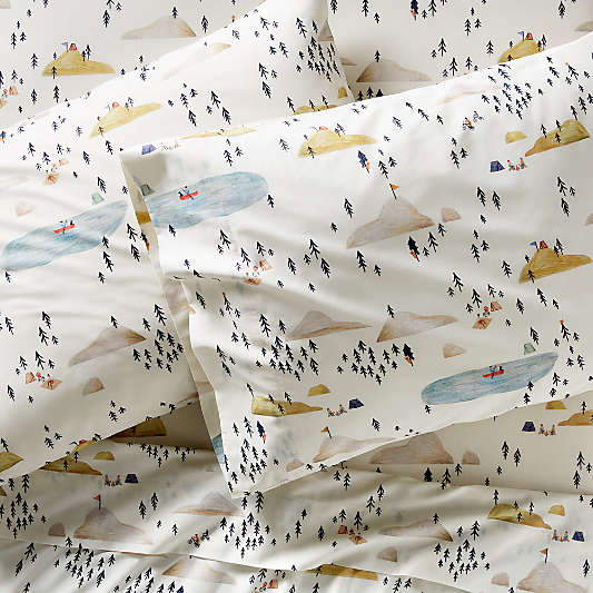 Stay Cool Adventure Organic Cotton Patterned Kids Full Sheet Set