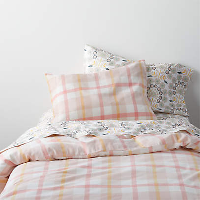 pink plaid quilt