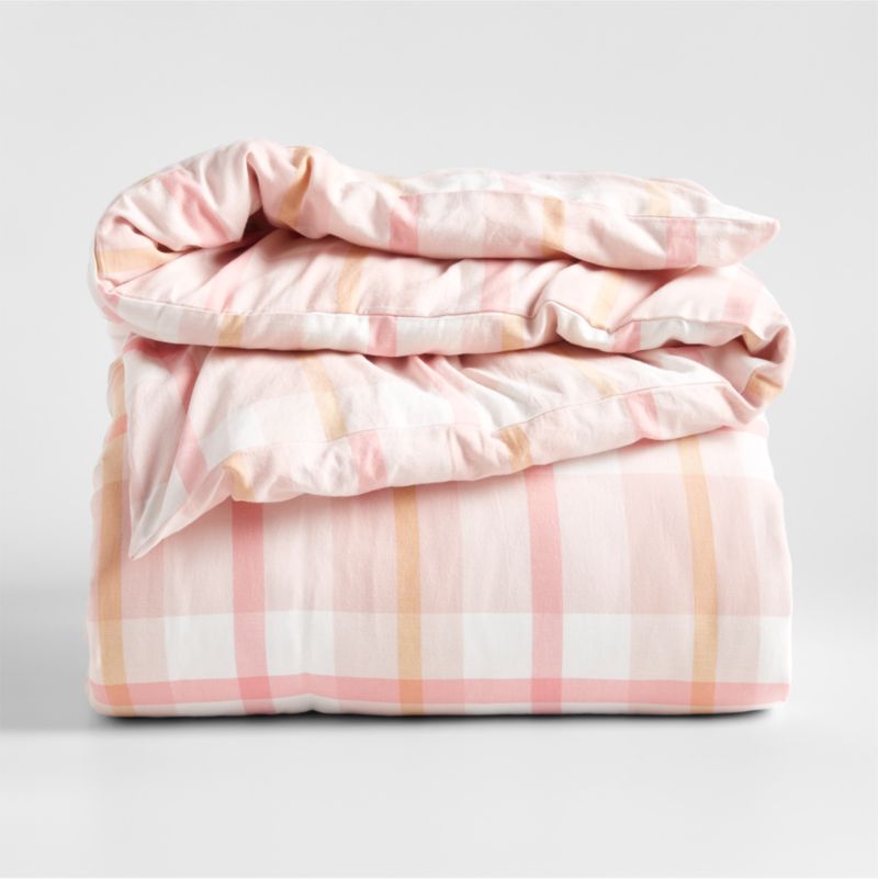 Adventure Organic Cotton Plaid Kids Twin Duvet Cover