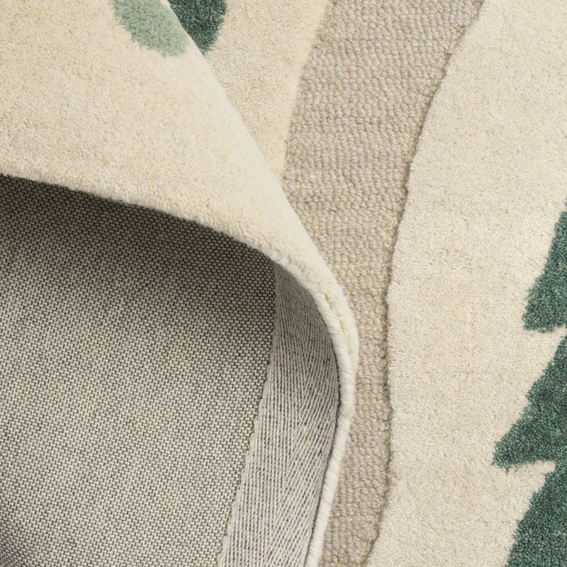 Adventure Map Ivory Wool Kids Area Rug Swatch - image 1 of 3