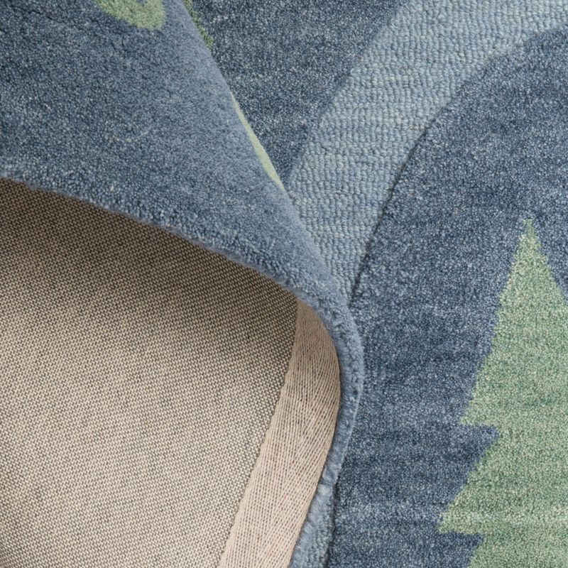 Adventure Map Navy Wool Kids Area Rug 6x9 - image 2 of 4