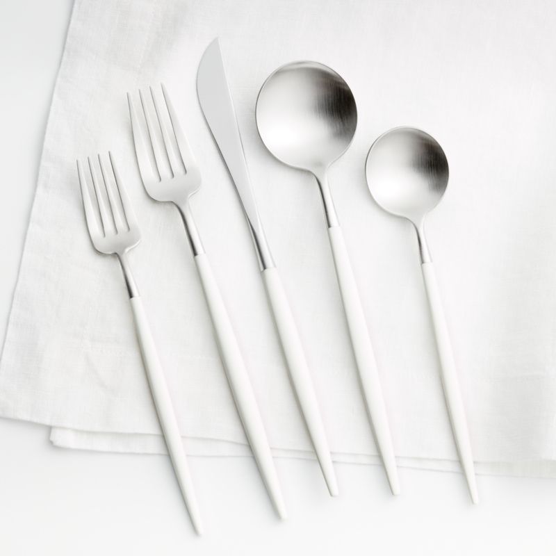 Aero Holiday White Champagne 20-Piece Flatware Set + Reviews