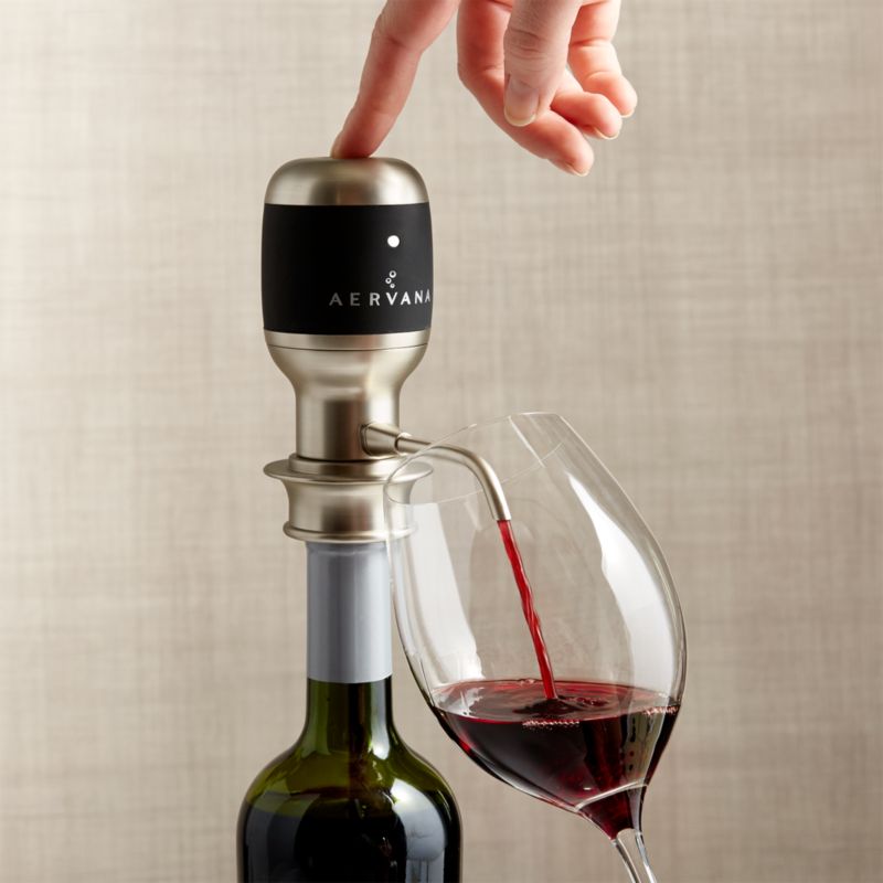 Aervana Electric Wine Aerator + Reviews | Crate & Barrel