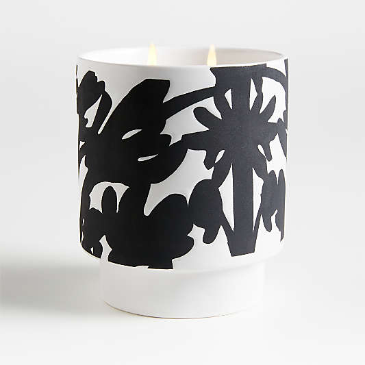 Lucia Eames Aesthete Meadow Black & White Cedarwood 2-Wick Scented Candle