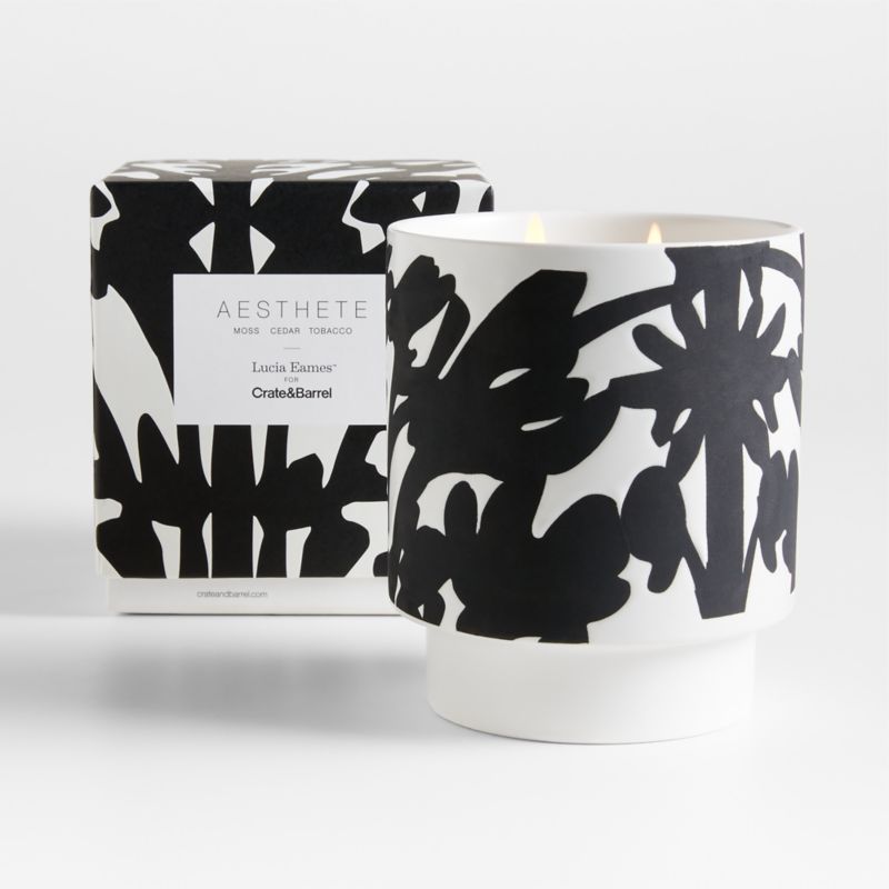 Lucia Eames Aesthete Meadow Black & White Cedarwood 2-Wick Scented Candle - image 0 of 4