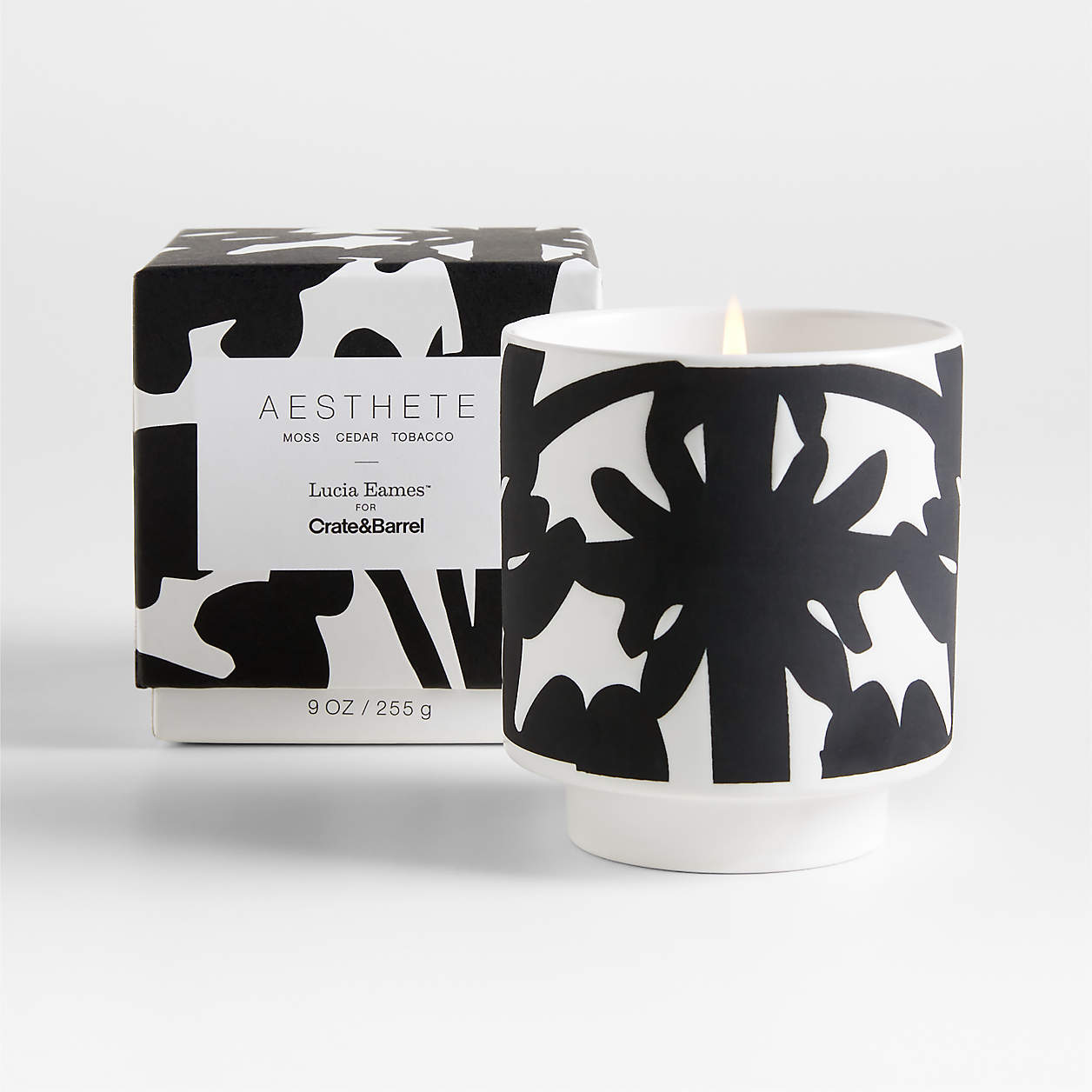 Lucia Eames Aesthete Meadow Black And White Cedarwood 1 Wick Scented Candle Reviews Crate 8055