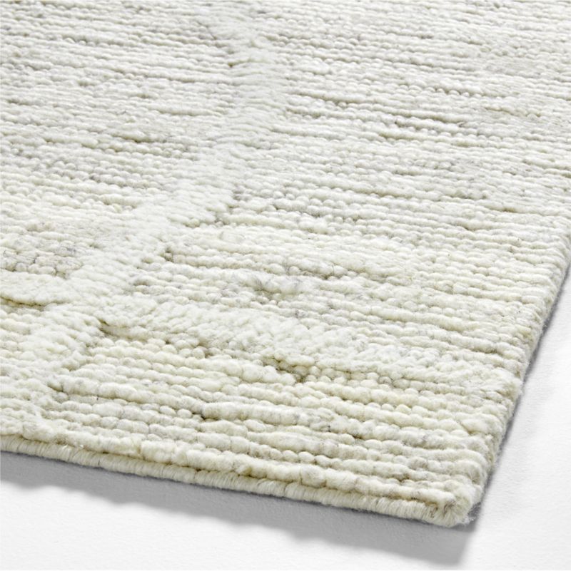 Agen Wool Grid Ivory Area Rug 6'x9' - image 7 of 6