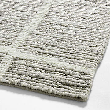 Prato Wool Ivory Rug Swatch 12x18