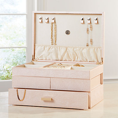 View Agency Large Pale Pink Jewelry Box details