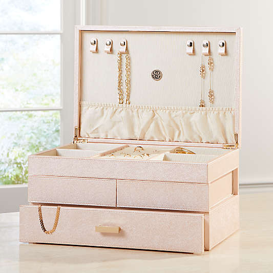 Agency Large Pale Pink Jewelry Box