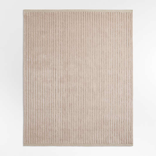 Aija Striped Lilac Rose Kids Performance Area Rug 5'x8'