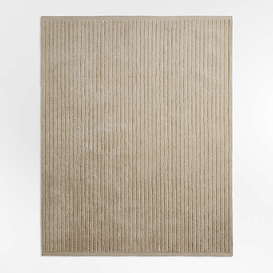 Aija Striped Pampas Ivory Kids Performance Area Rug 8'x10'