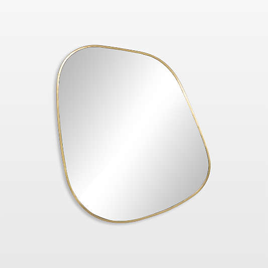 Aimee Antique Brass Wall Mirror 43" x 50"