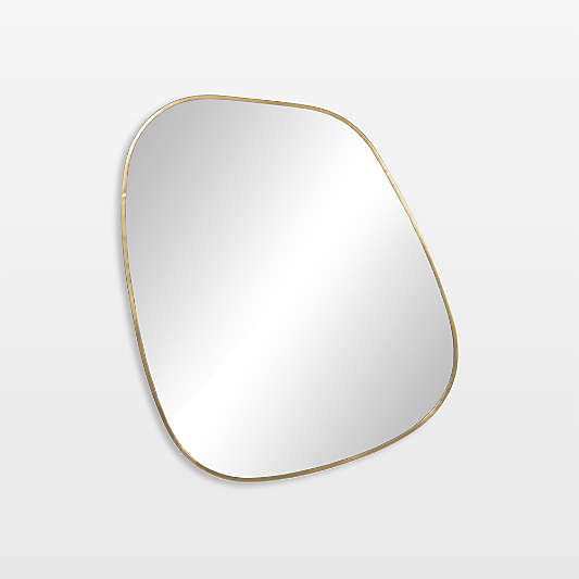 Aimee Antique Brass Wall Mirror 34" x 40"