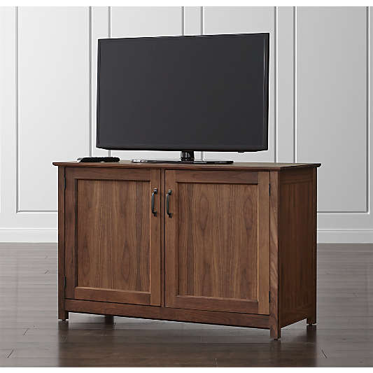 Ainsworth Walnut 47" Media Console with Glass/Wood Doors