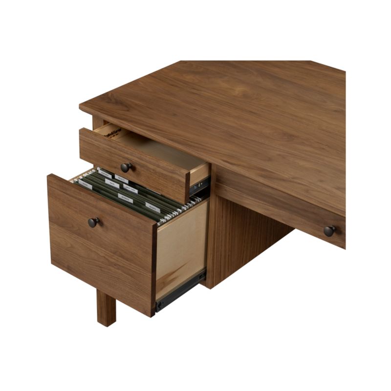 Ainsworth Walnut Executive Desk - image 6 of 10