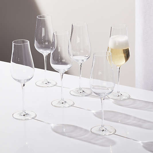 Air Champagne Glasses, Set of 6