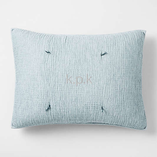 Aire Kids Crinkle Blue Pillow Sham