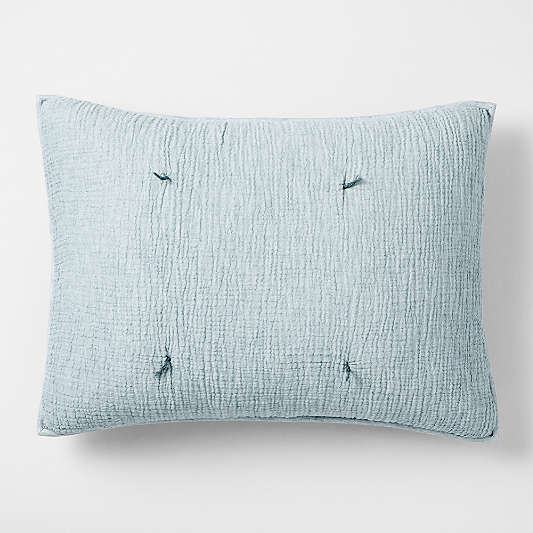 Aire Kids Crinkle Blue Pillow Sham