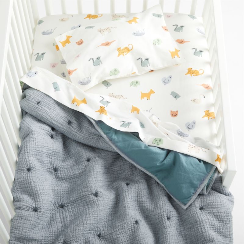 Aire Washable Blue Baby Bedding Bundle Set - image 3 of 10