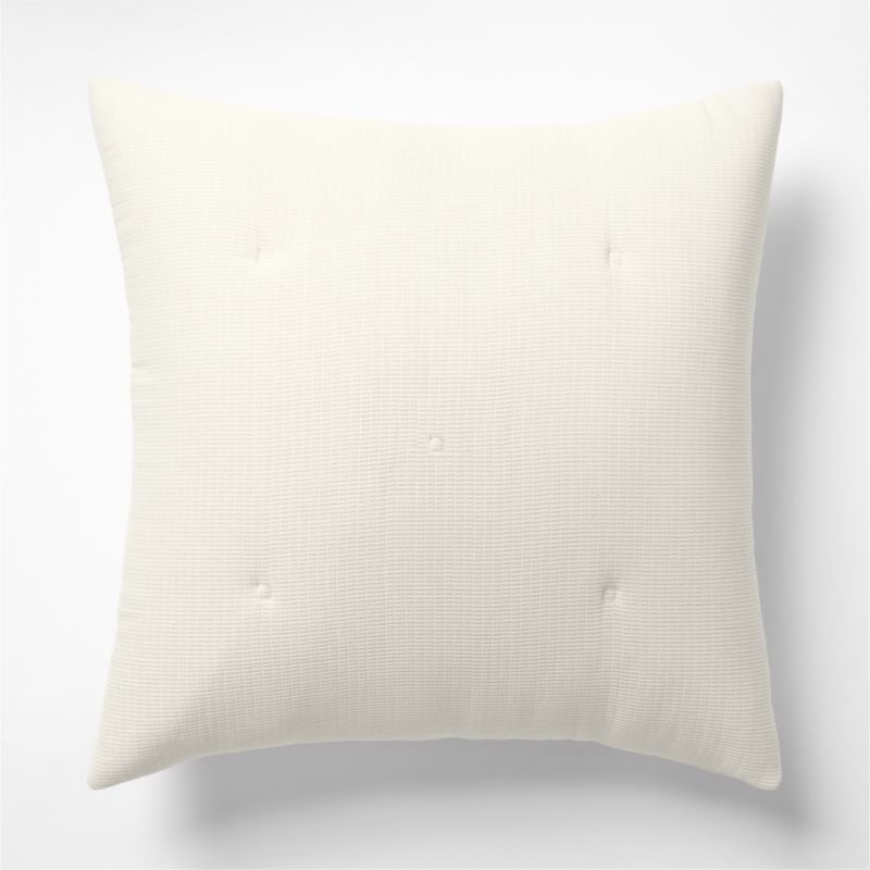 Aire Organic Cotton Textured Natural Taupe Euro Bed Pillow Sham - image 0 of 7