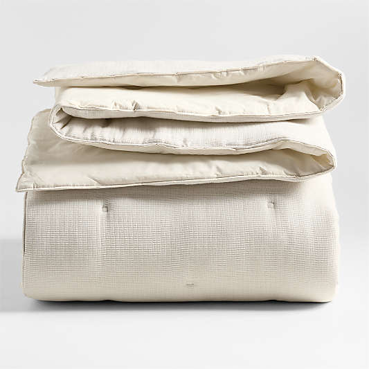 Aire Cotton Textured Natural Taupe Comforter